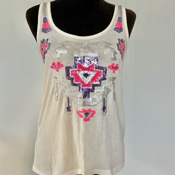 Kirra Tribal Sequins Tank - Picture 1 of 4